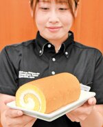 白バラ牛乳でロールケーキ きょうから販売