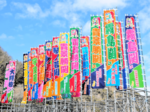 力士のぼり旗見参 4月2日の浜坂場所前に