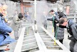 新温泉の魅力見極め 県、体験型観光事業で視察旅行 牧場公園と湯村温泉巡る