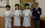 わかとりメイツ、JAの3人任命 鳥取、県産農産物PR