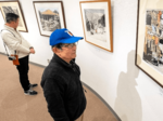 温かみ感じる会員力作31点 安来板画会木版画展