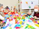 鹿野城下町彩る風車 住民が恒例の製作作業