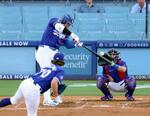 大谷、実戦形式の打撃練習
