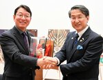 ソウル便毎日運航へ協力 県とエアソウル 日本人客増が課題
