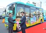 だんだんバスに新車両 歴史、まちなかコース本格運行