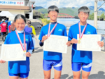 八木谷(鳥取ジュニアRC)優勝 男子SS 全国中学新人ローイング