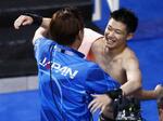 男子高飛び込み、玉井が銀