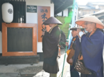 師走スケッチ2024 商売繁盛や疫病退散を祈願 三朝温泉街で恒例の三徳山托鉢