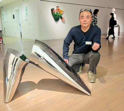 【ウェブ早出し】鳥取の森さんが最高賞の国画賞 第99回国展彫刻部 地域の魅力「アートに昇華」