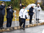 死亡事故受け緊急現場点検 大山町で琴浦大山署