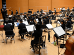 プロと音合わせ曲完成度高める 来月26日鳥取コンサート 吹奏楽部員ら合同練習