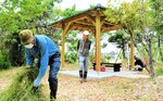 市民の憩いの場 利用しやすく刷新 鳥取中央LC整備の南隈自然公園