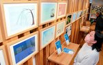 絵本「千鳥のうた」イラスト原画展 詩と世界観を表現 智頭で開幕