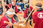 ズームアップ 豊作、繁盛願う 美方郡各地で正月行事