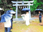 新鳥居くぐり息災祈願 新温泉・井土の八幡神社