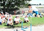 弱い自分に負けないで 聖郷小で県トップアスリート派遣事業