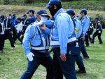 護身術など訓練技術向上努める 警備会社3社が合同実施