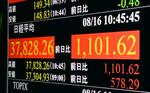 東証続伸、一時1100円超高