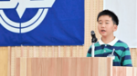 新たな学びやで学校生活スタート 三朝小の新校舎入校式