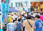 ホタルイカで新温泉PR 東京の祭りでNGO「懐」