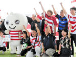 ワンチームで「エール集め」 ラグビー日本代表応援企画 西日本、湯梨浜から出発