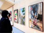 楠田さん(鳥取城北)最優秀賞 倉吉で県高校美術展開幕
