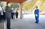支援職員を激励 能登半島地震被災地へ派遣