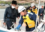 大型連休前に海保など船点検 山陰松島遊覧の5隻