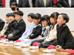 一足早い入学の祝福 倉吉の西郷小で伝統行事「開筵式」