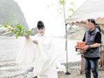 集客や無事故祈願 美方郡各地で海開き