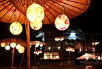 温泉街彩る幻想の光 三朝「春の和紙灯り」
