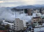 【動画あり】鳥取市中心街で洋服店全焼、1人軽傷