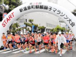 小雨の中、ジオ駆ける 麒麟獅子マラソン 全国から2231人挑戦