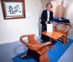 伝統の手仕事 知って 加納美術館「こうげいやすぎ壱」展 木工芸と織物にスポット