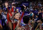 中国、団体で初の金メダル