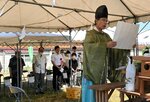 「梨の日」に豊作を祈願 湯梨浜、百年樹前で