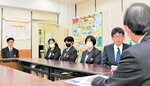 中国高校生と交流合唱など体験報告 岩美高生徒、県庁表敬