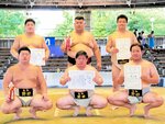鳥取県庁 準V 西日本実業団相撲・団体2部 野田組は3位