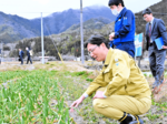 農業特区の取り組み視察 高橋農水政務官が養父市初訪問 台風7号被害箇所も
