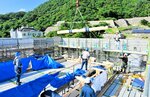 当時の建築技法再現 こだわる細部“本物”の復元 鳥取城跡「中ノ御門渡櫓門」9日上棟式