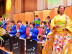 名曲奏で心一つに 日・ジャマイカ外交60周年式典 岩美高吹奏楽部が好演