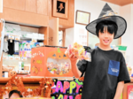 風呂の日にお菓子を リフレッシュパークゆむら ハロウィーンで贈る