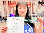 中野(鳥取東高)2位 レスリング女子Jr.クイーンズ杯