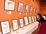 繊細なタッチで魅了 夢月さん鉛筆画展 村岡、森ちゃんの隠れ家