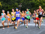 男子、女子共に赤碕V 県中部地区中学駅伝
