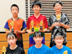 徳田(ALLSTAR-FKT)、坪倉(尚徳中)組V 女子は米田、竹本(MTC鳥取)組 全日本卓球カデット県予選