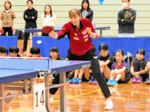 卓球トップ選手が指導 Tリーグ女子日本生命 小中学生対象に教室 鳥取
