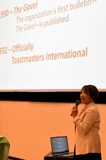 英語スピーチ披露活動の推進を誓う 鳥取TMC15周年イベント