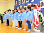歌やゲーム通して交流 香美・こぶし園クリスマス会 入所者と園児ら