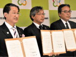 県生協「共生の森」 2回目の協定更新 倉吉・富海で活動